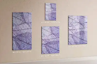 Pizarra magnética de cristal borrable con diseño de textura de hoja