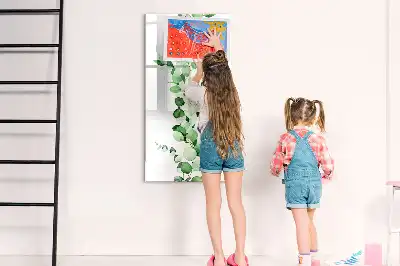 Pizarra magnética decorativa diseño de hojas de caña con rotulador incluido