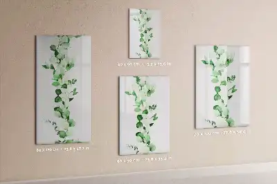 Pizarra magnética decorativa diseño de hojas de caña con rotulador incluido