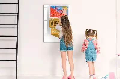Pizarra magnética decorativa con rotulador diseño solo buenas vibras