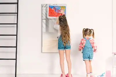 Pizarra magnética decorativa con rotulador diseño de sombra de hoja de palma