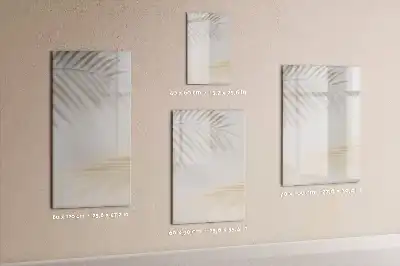 Pizarra magnética decorativa con rotulador diseño de sombra de hoja de palma