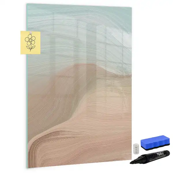 Pizarra magnética decorativa con rotulador mezcla de colores