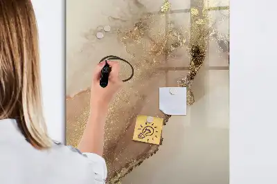 Pizarra magnética decorativa con rotulador de mármol brillante