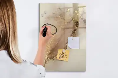 Pizarra magnética decorativa con rotulador de mármol brillante
