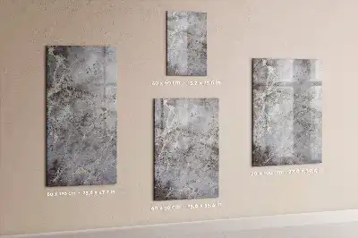 Pizarra magnética decorativa con rotulador mármol oscuro