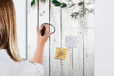 Pizarra magnética decorativa con rotulador y paneles de madera