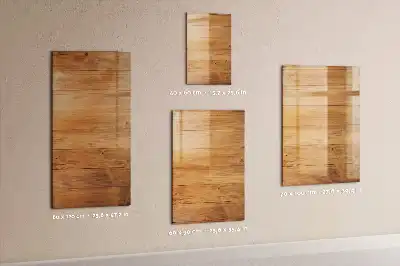 Pizarra magnética decorativa con rotulador y diseño en paneles de madera