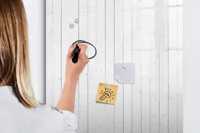 Pizarra magnética de cristal borrable en madera natural