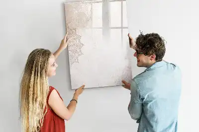 Pizarra magnética decorativa con rotulador diseño de mándalas
