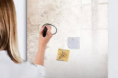 Pizarra magnética decorativa con rotulador diseño de mándalas