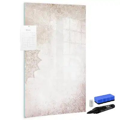 Pizarra magnética decorativa con rotulador diseño de mándalas