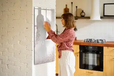 Pizarra magnética decorativa con rotulador diseño de mándalas