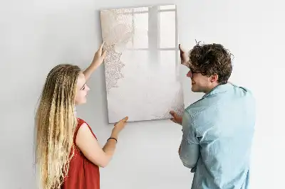 Pizarra magnética decorativa con rotulador diseño de mándalas