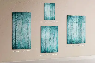 Pizarra magnética de cristal borrable en color madera azul