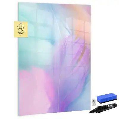 Pizarra magnética decorativa con rotulador en tonos pastel
