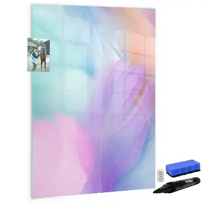 Pizarra magnética decorativa con rotulador en tonos pastel
