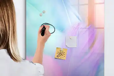 Pizarra magnética decorativa con rotulador en tonos pastel