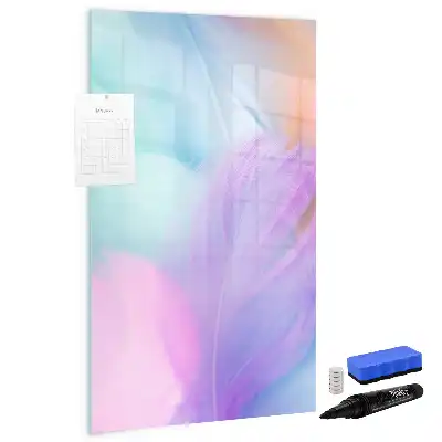 Pizarra magnética decorativa con rotulador en tonos pastel