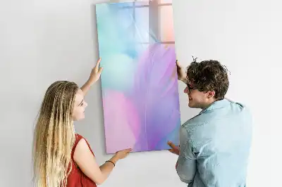 Pizarra magnética decorativa con rotulador en tonos pastel