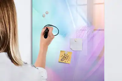 Pizarra magnética decorativa con rotulador en tonos pastel