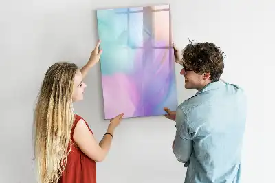 Pizarra magnética decorativa con rotulador en tonos pastel