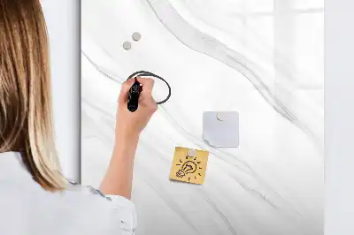 Pizarra magnética decorativa con rotulador diseño de olas de mármol