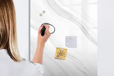 Pizarra magnética decorativa con rotulador diseño de olas de mármol