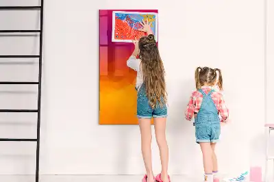 Pizarra magnética decorativa con rotulador diseño amanecer en degradado
