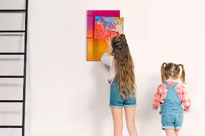 Pizarra magnética decorativa con rotulador diseño amanecer en degradado