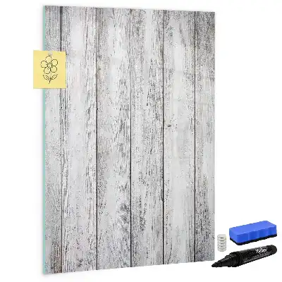 Pizarra magnética borrable de cristal de madera pintada