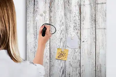 Pizarra magnética borrable de cristal de madera pintada