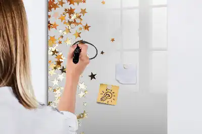 Pizarra magnética decorativa con rotulador estrellas