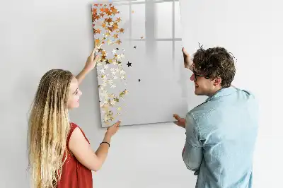 Pizarra magnética decorativa con rotulador estrellas