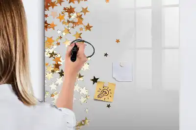 Pizarra magnética decorativa con rotulador estrellas