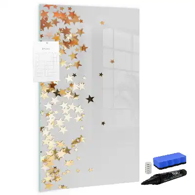 Pizarra magnética decorativa con rotulador estrellas