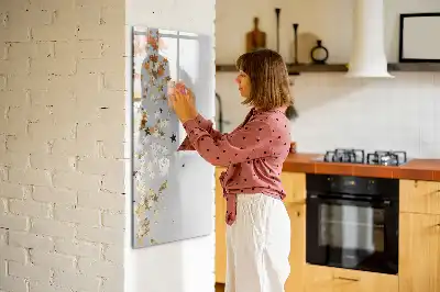 Pizarra magnética decorativa con rotulador estrellas
