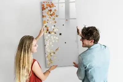 Pizarra magnética decorativa con rotulador estrellas