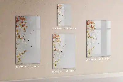 Pizarra magnética decorativa con rotulador estrellas