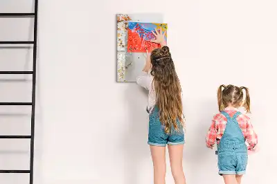 Pizarra magnética decorativa con rotulador estrellas