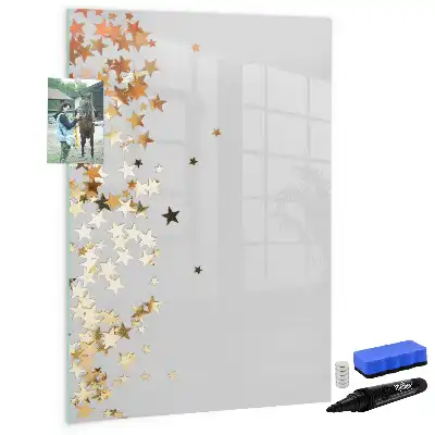Pizarra magnética decorativa con rotulador estrellas