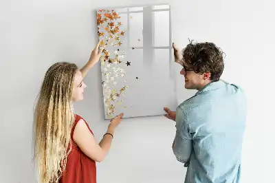 Pizarra magnética decorativa con rotulador estrellas