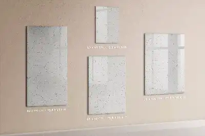 Pizarra magnética decorativa con rotulador diseño líneas abstractas