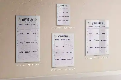 Pizarra magnética decorativa con rotulador diseño lugar de nacimiento