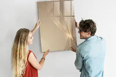 Pizarra magnética de cristal borrable diseño luz abstracta