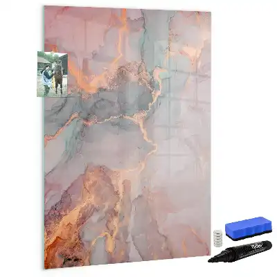 Pizarra magnética decorativa con rotulador diseño mármol