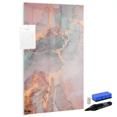 Pizarra magnética decorativa con rotulador diseño mármol
