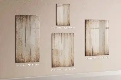 Pizarra magnética decorativa con rotulador y marco de madera clara