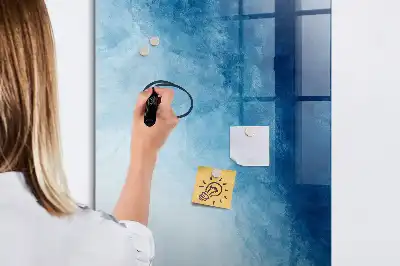 Pizarra magnética decorativa con rotulador diseño con abstracción de agua