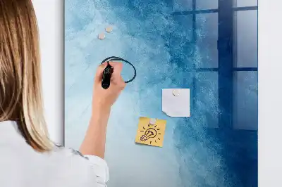 Pizarra magnética decorativa con rotulador diseño con abstracción de agua